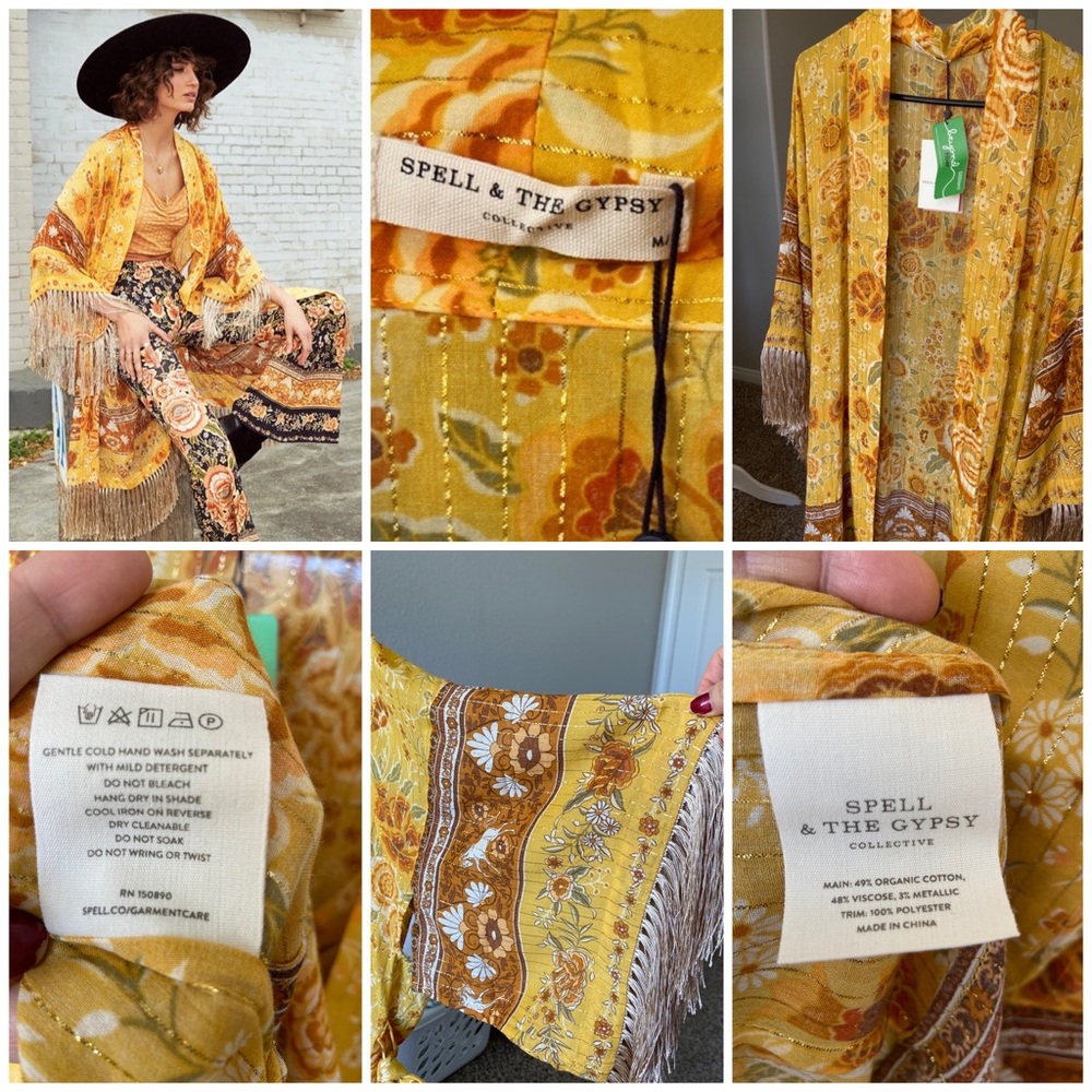 💛Spell Mystic Tasselled Robe 👘 - Picture 2 of 15